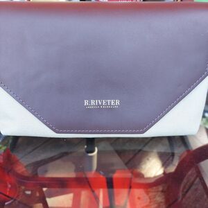 R. Riveter Crossbody Purse Tan